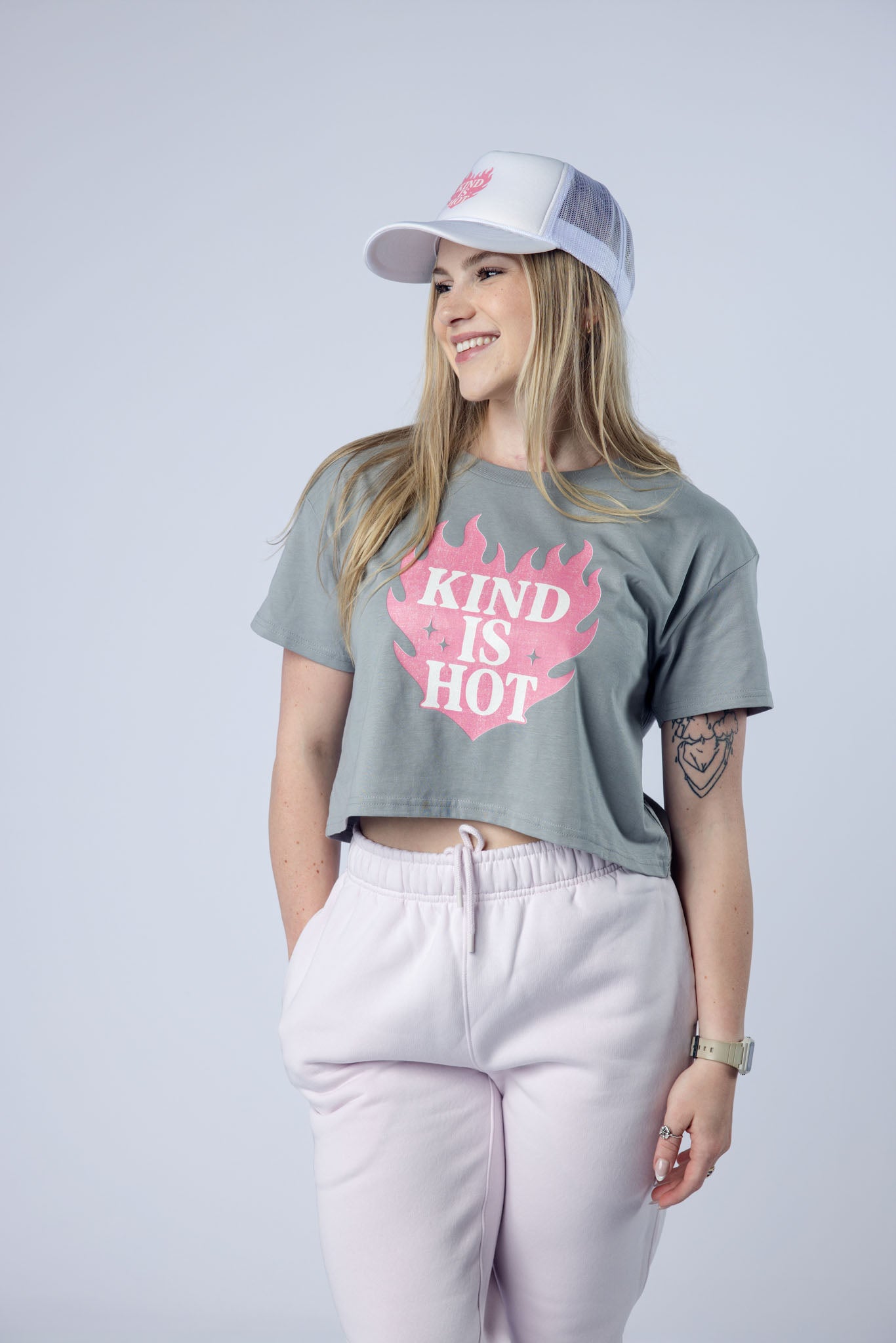 Kind Is Hot Cropped Tee