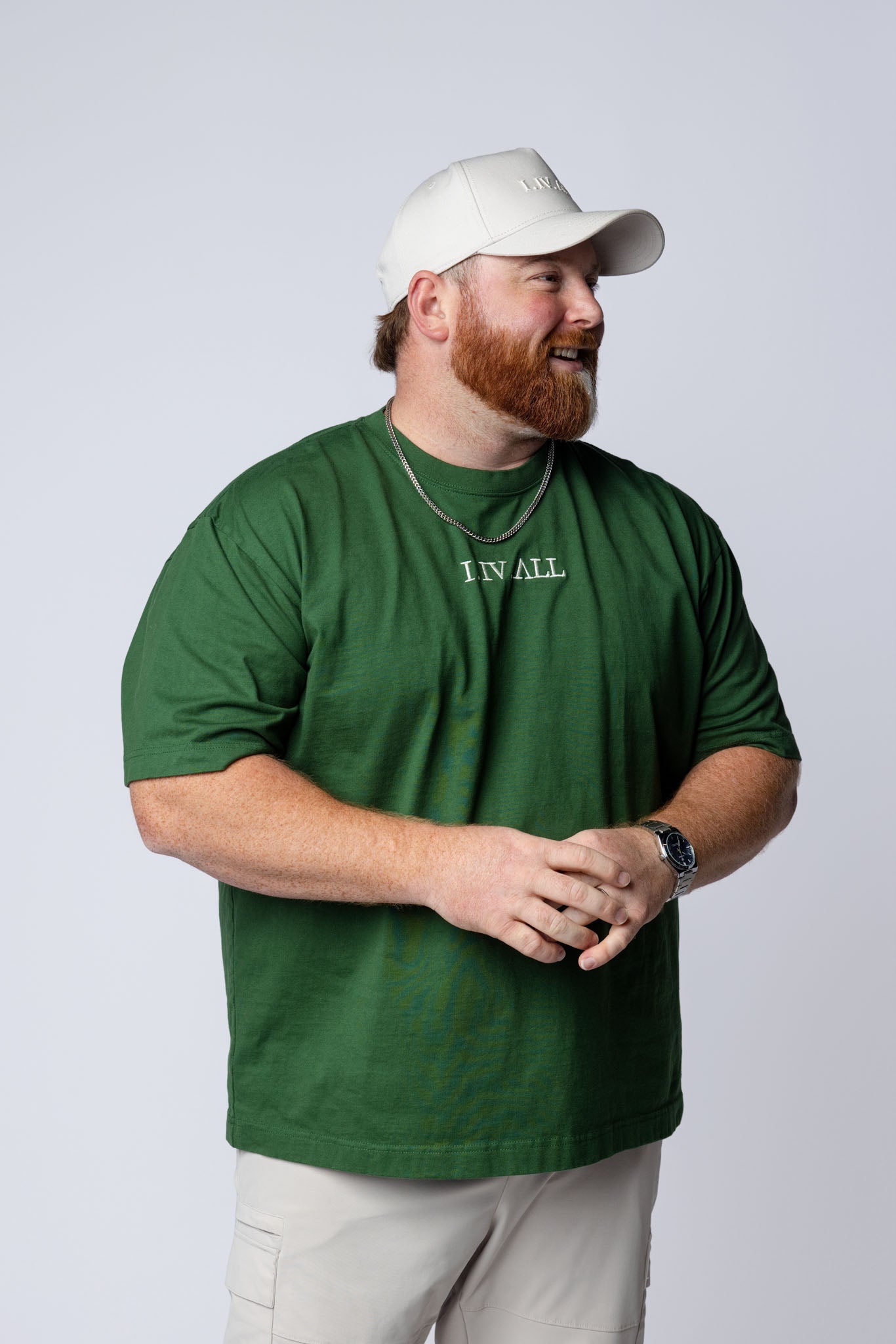 Heavy Dropped Shoulder Tee (Forest Green)