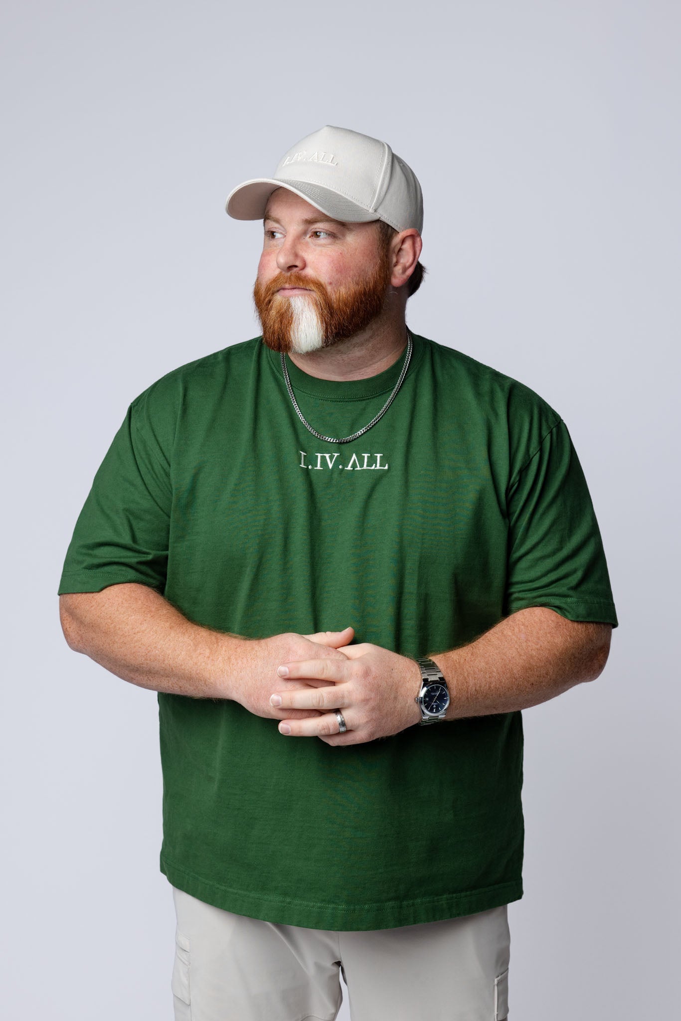 Heavy Dropped Shoulder Tee (Forest Green)