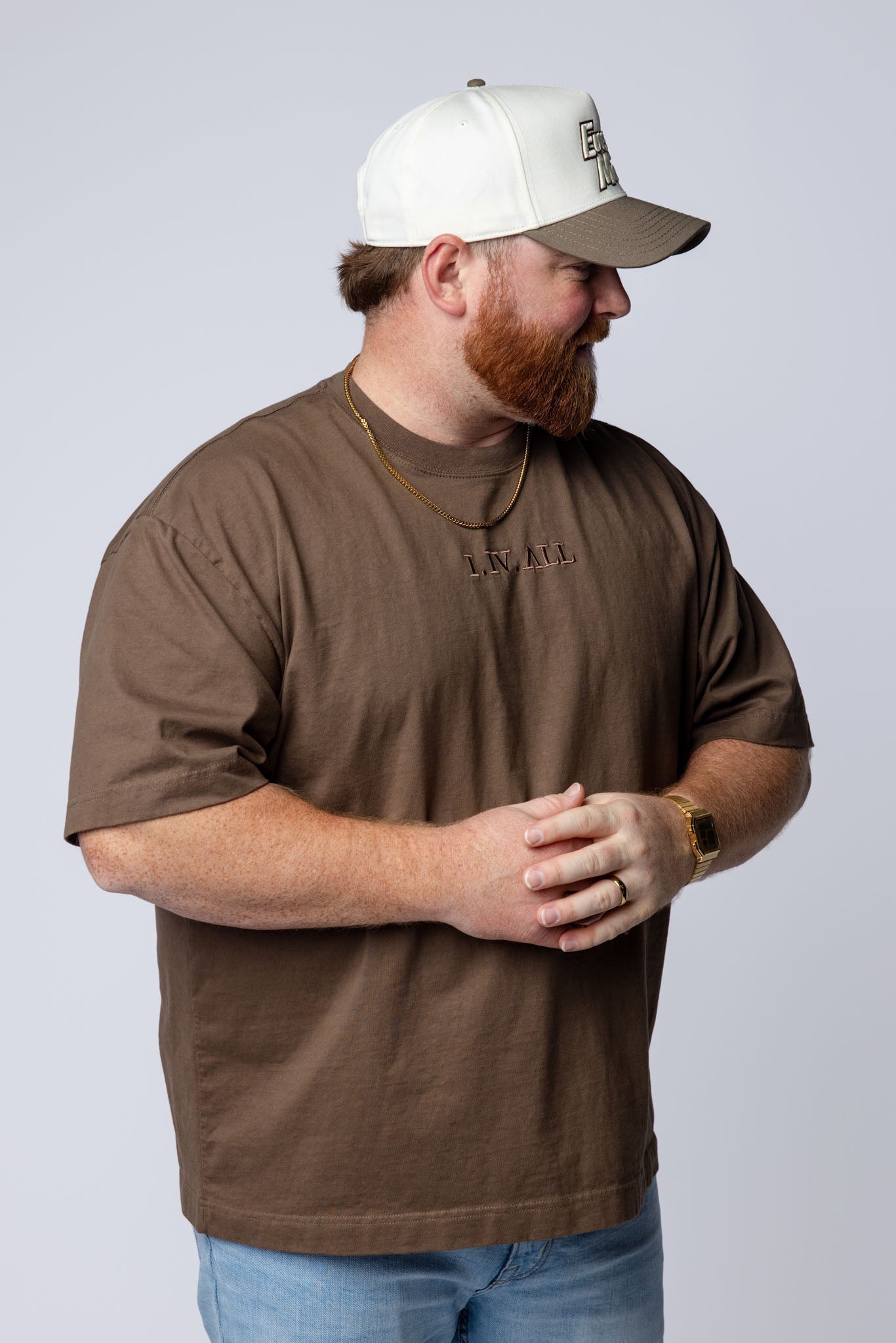 Heavy Dropped Shoulder Tee (Walnut)