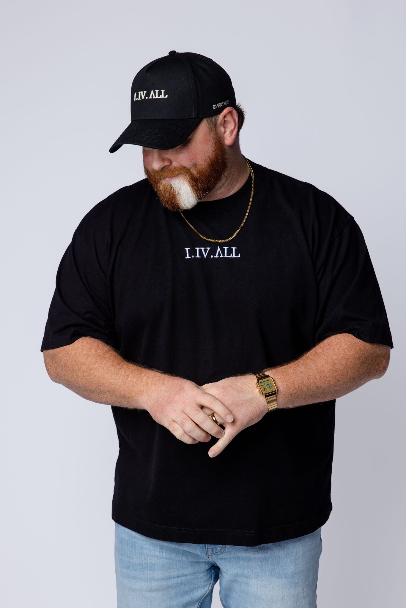 Heavy Dropped Shoulder Tee (Black)