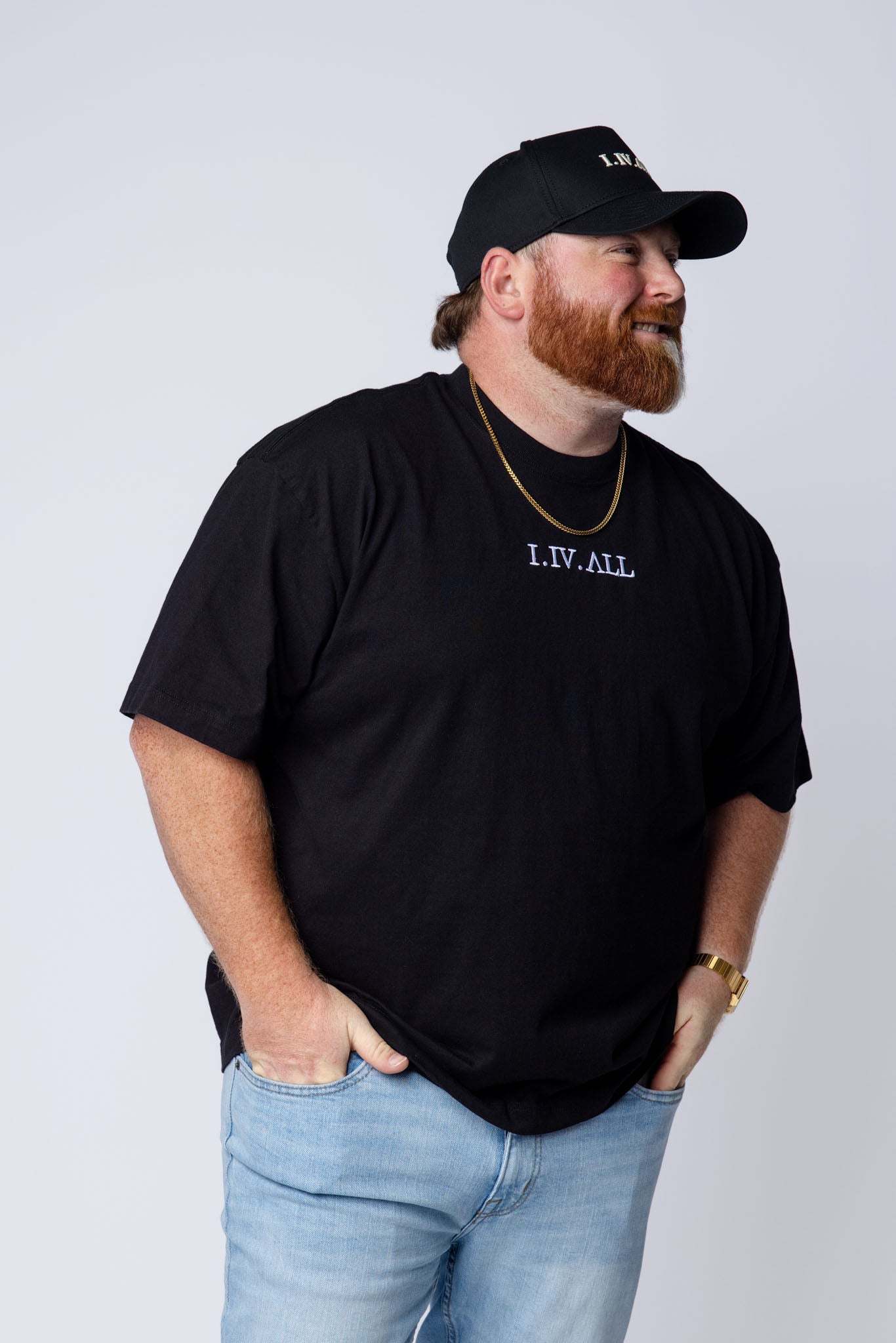 Heavy Dropped Shoulder Tee (Black)