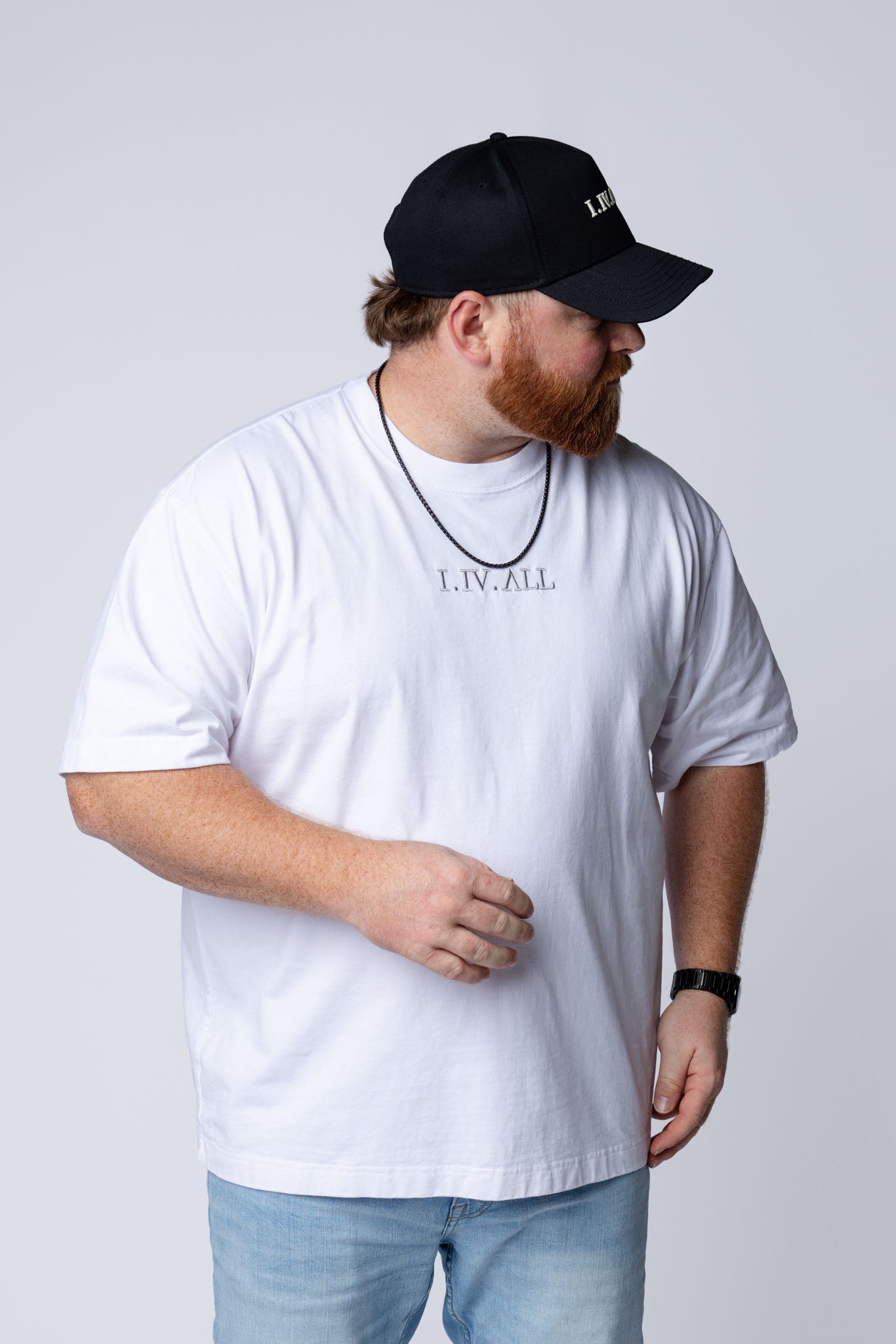 Heavy Dropped Shoulder Tee (White)