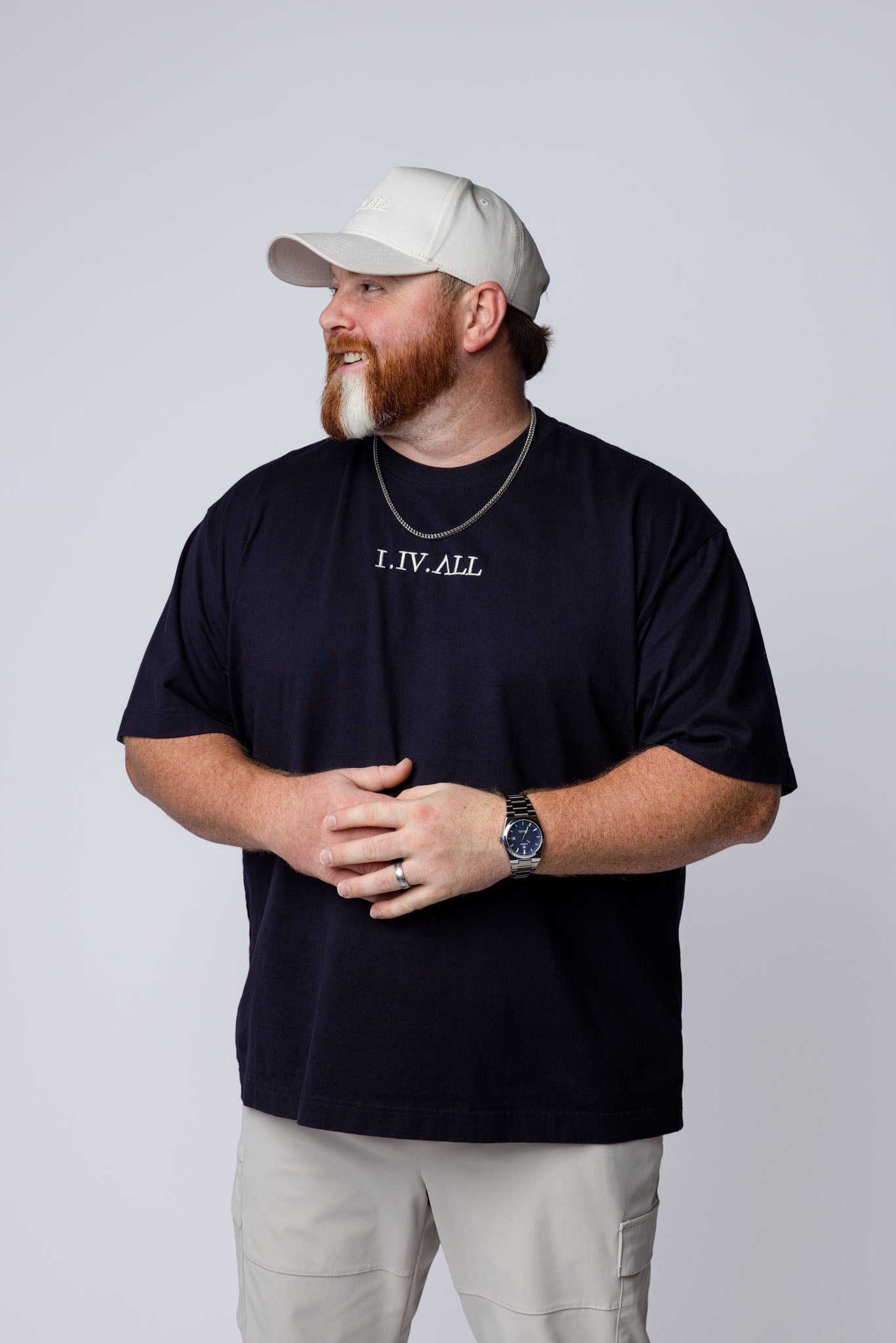 Heavy Dropped Shoulder Tee (Ink Blue)