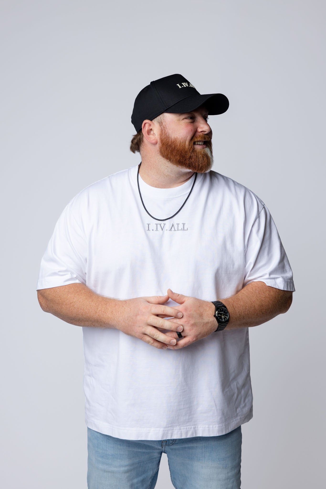 Heavy Dropped Shoulder Tee (White)