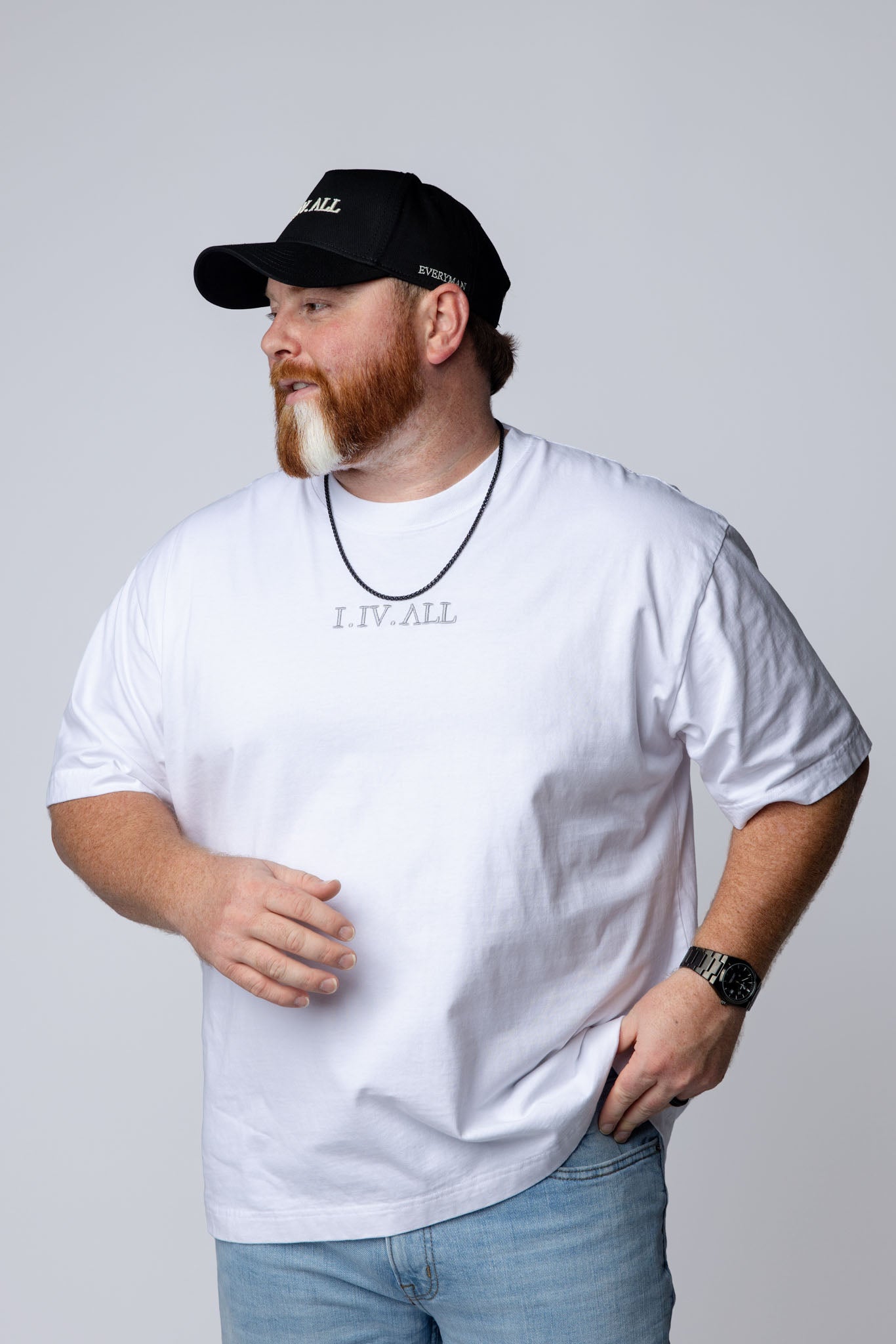 Heavy Dropped Shoulder Tee (White)