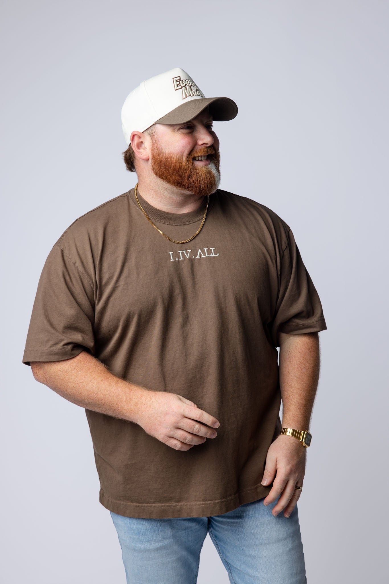 Heavy Dropped Shoulder Tee (Walnut)