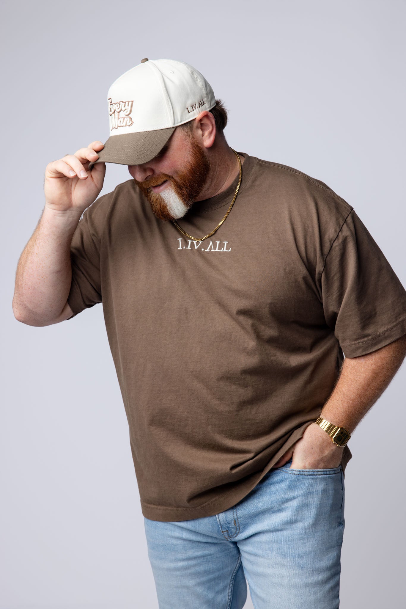 Heavy Dropped Shoulder Tee (Walnut)