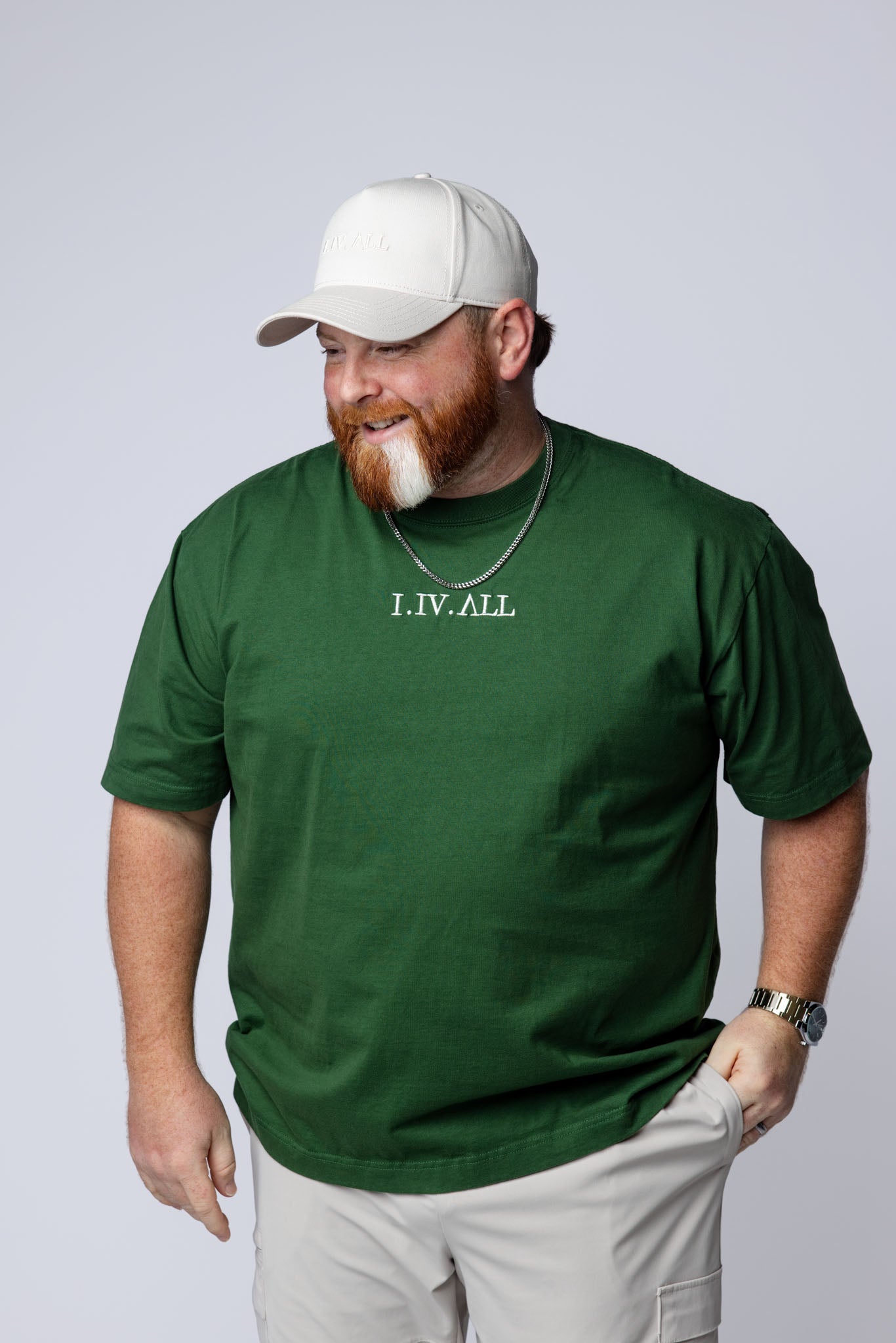 Heavy Dropped Shoulder Tee (Forest Green)