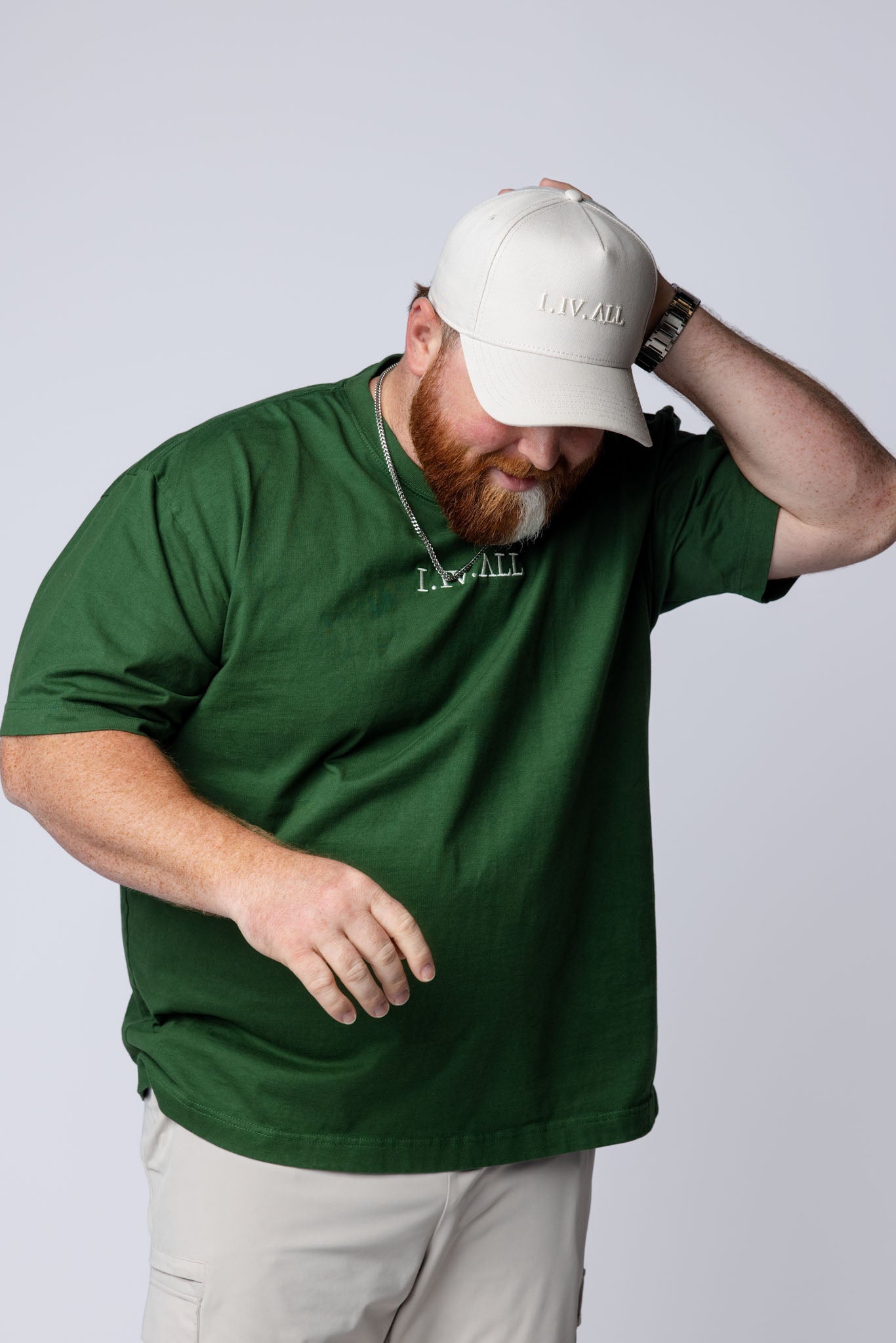 Heavy Dropped Shoulder Tee (Forest Green)