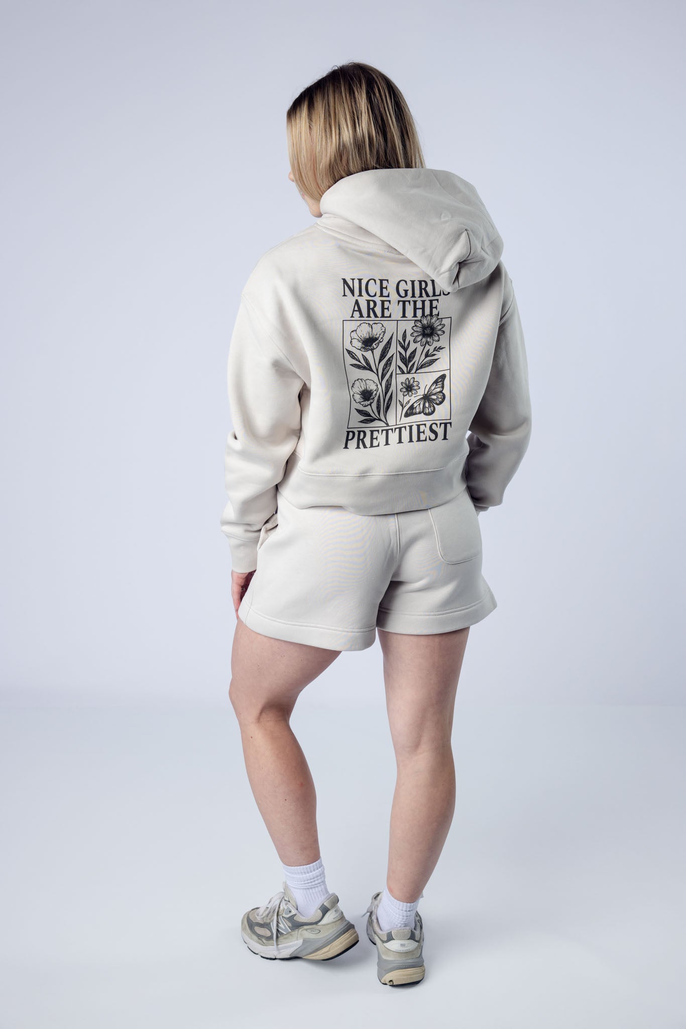 Nice Girls Are The Prettiest Cropped Hoodie