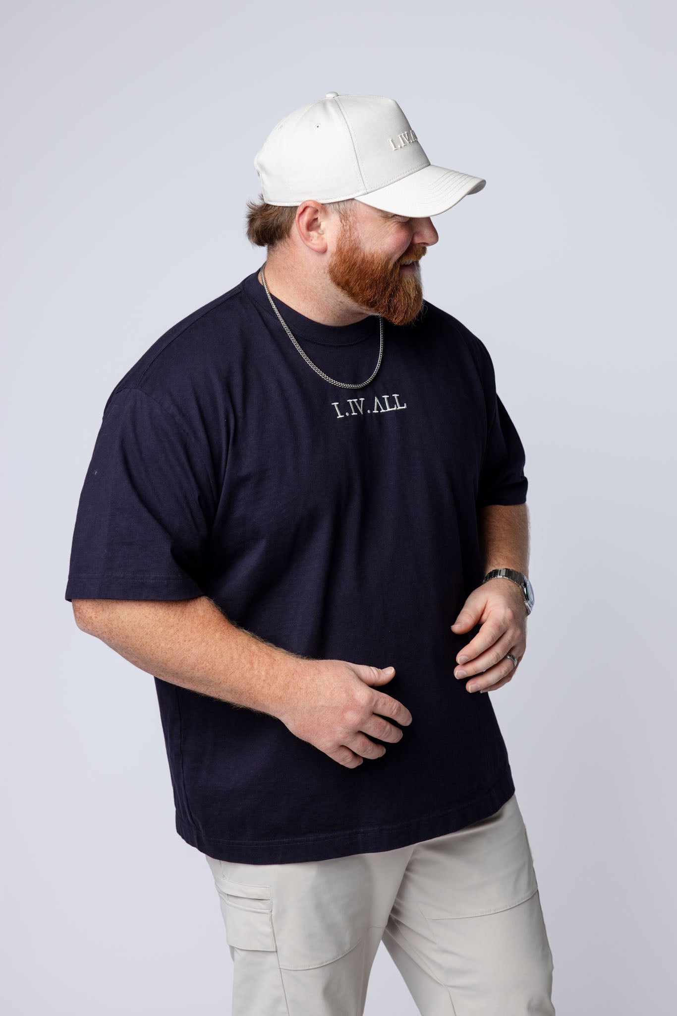 Heavy Dropped Shoulder Tee (Ink Blue)