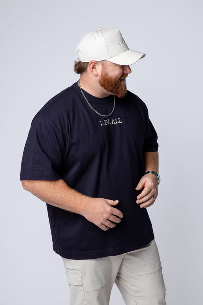 Heavy Dropped Shoulder Tee (Ink Blue)